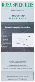 expositie Landschap, Jutta Metzger met leden Hollandse Aquarellistenkring, Rosa Spier Huis, Laren, 2011.png